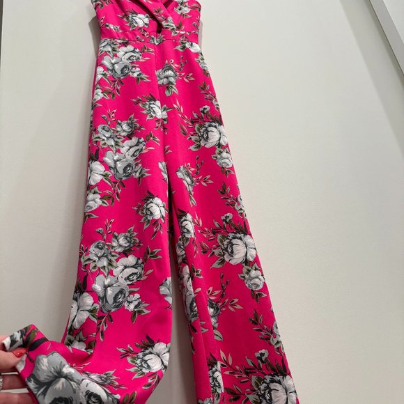 Fashion Nova Pink Floral Jumpsuit - Picture 3 of 7